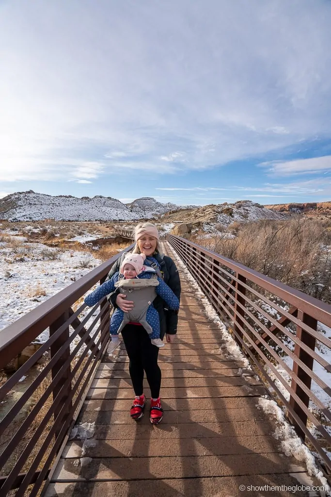 Delicate Arch trail with kids