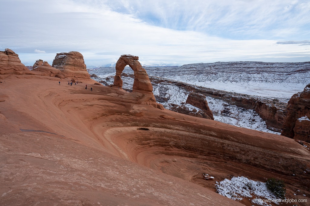 Delicate Arch trail with kids