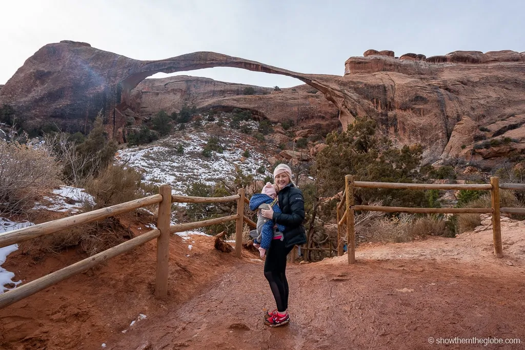 Delicate Arch trail with kids