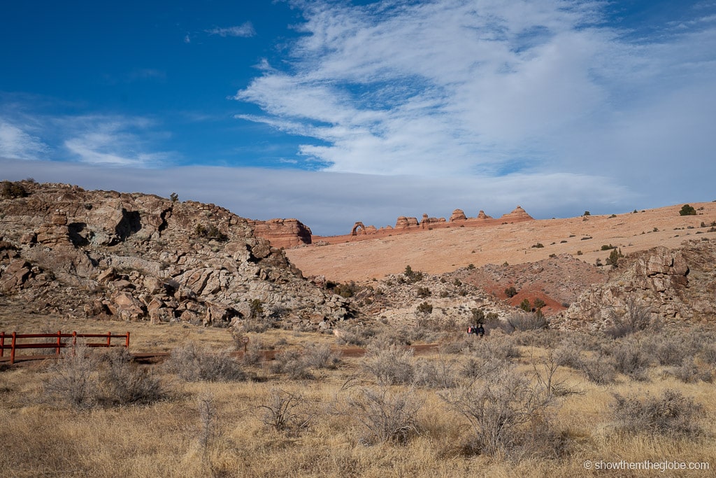 Delicate Arch trail with kids