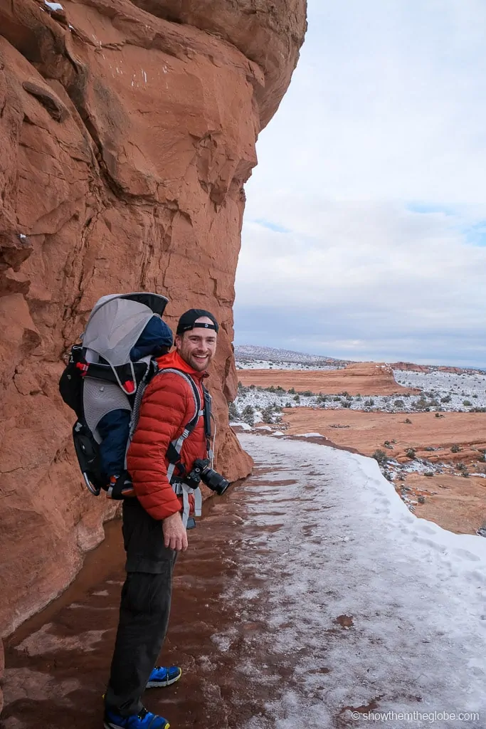 Delicate Arch trail with kids