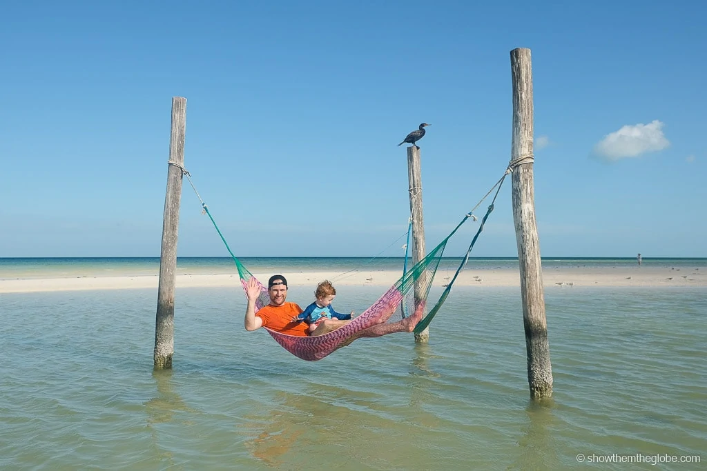 Holbox with kids